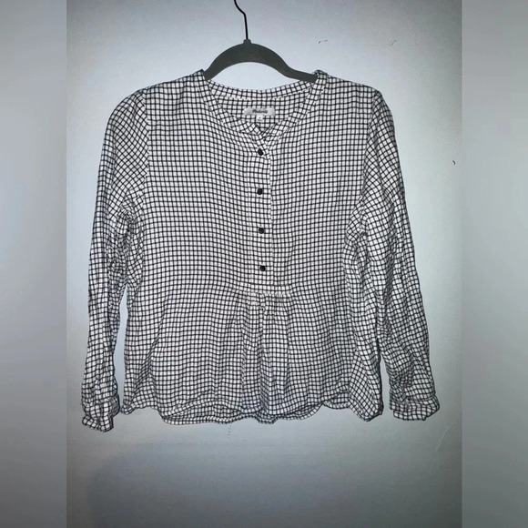 Madewell women’s Market Popover Shirt in Malone Plaid‎ size small - Picture 1 of 5